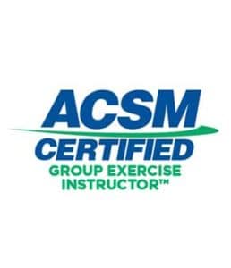 ACSM Certified Group Exercise Instructor Tracy James
